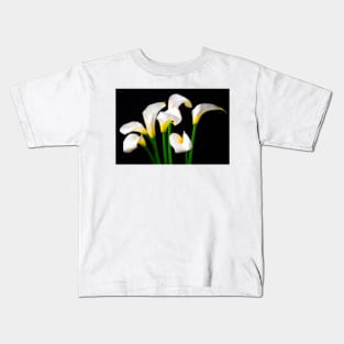 Lovely White Calla Lilies Kids T-Shirt